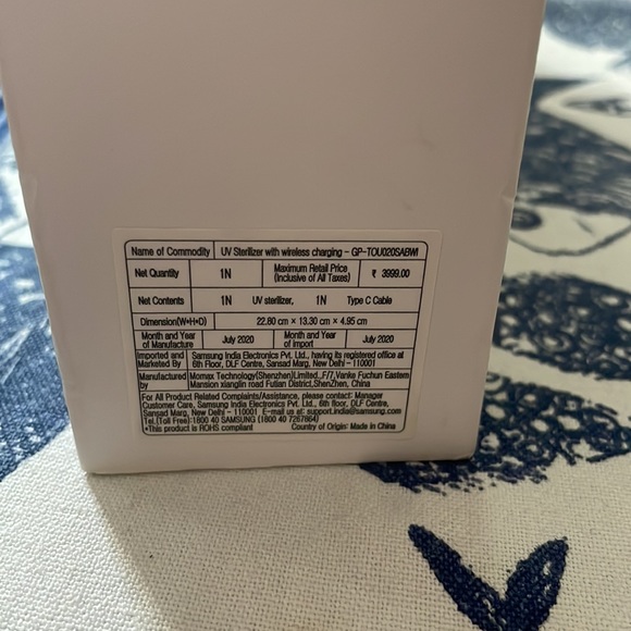 Samsung UV sterilizer with wireless charging-brand new unopened - Picture 5 of 5